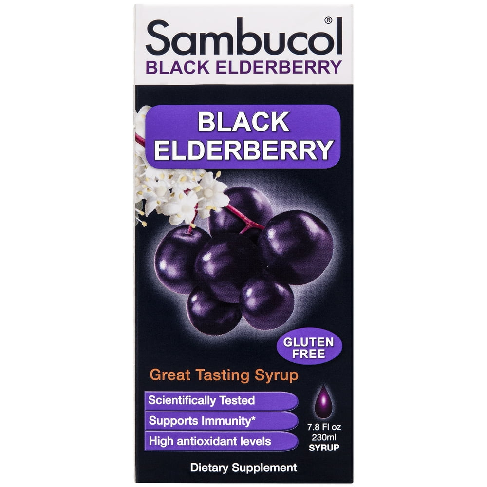Sambucol Original Black Elderberry Syrup, 7.8oz Bottle
