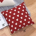 thumbnail image 2 of Valentines Pillow Covers 18X18 Set of 4, Love Heart Valentine Throw Pillow Covers Wedding Cushion Case Decoration for Sofa Couch Bed, 2 of 6