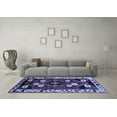 thumbnail image 3 of Ahgly Company Indoor Rectangle Persian Blue Traditional Area Rugs, 6' x 9', 3 of 4