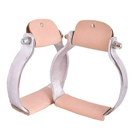 Showman Aluminum Flat Bottom Oxbow Stirrups