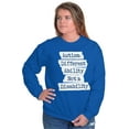 thumbnail image 4 of Autism Different Disability Awareness Sweatshirt for Men or Women Brisco Brands L, 4 of 6