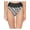 Black/White, variant on Womens High-Waist Printed Swim Bottom Separates