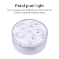 thumbnail image 4 of 2Pcs Underwater Light LED Submersible Light 8cm Petal Underwater Light Dimmable Light with 10 Colors 3 Modes RF Remote Control Battery Powered for Pool Aquarium Bathtub, 4 of 9