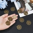 thumbnail image 3 of 30Pcs Tree of Life Charms Moon Goddess Charms Alloy Charm Hollow Pentagram Moon Charm Bronze Pagan Pendant for Bracelet Necklace Jewelry Making Hole: 3mm diy, 3 of 6