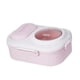 thumbnail image 3 of Lonchera Bento, contenedor personal de alimentos con 3 compartimentos, sellada y bonita. Rosa, 3 of 7