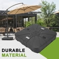 thumbnail image 4 of Base de Parasol Déporté Robuste Encastrée dans le Sol, Support de Parasol de Patio Remplissable avec Roues, Capacité de 290 Lb pour Parasols Décentrés et à Feuilles Violettes, 4 of 7