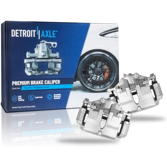 Detroit Axle - Front Disc Brake Calipers w/Brackets Replacement for 2011-2015 Hyundai Tucson Kia Sportage - 2pc Set
