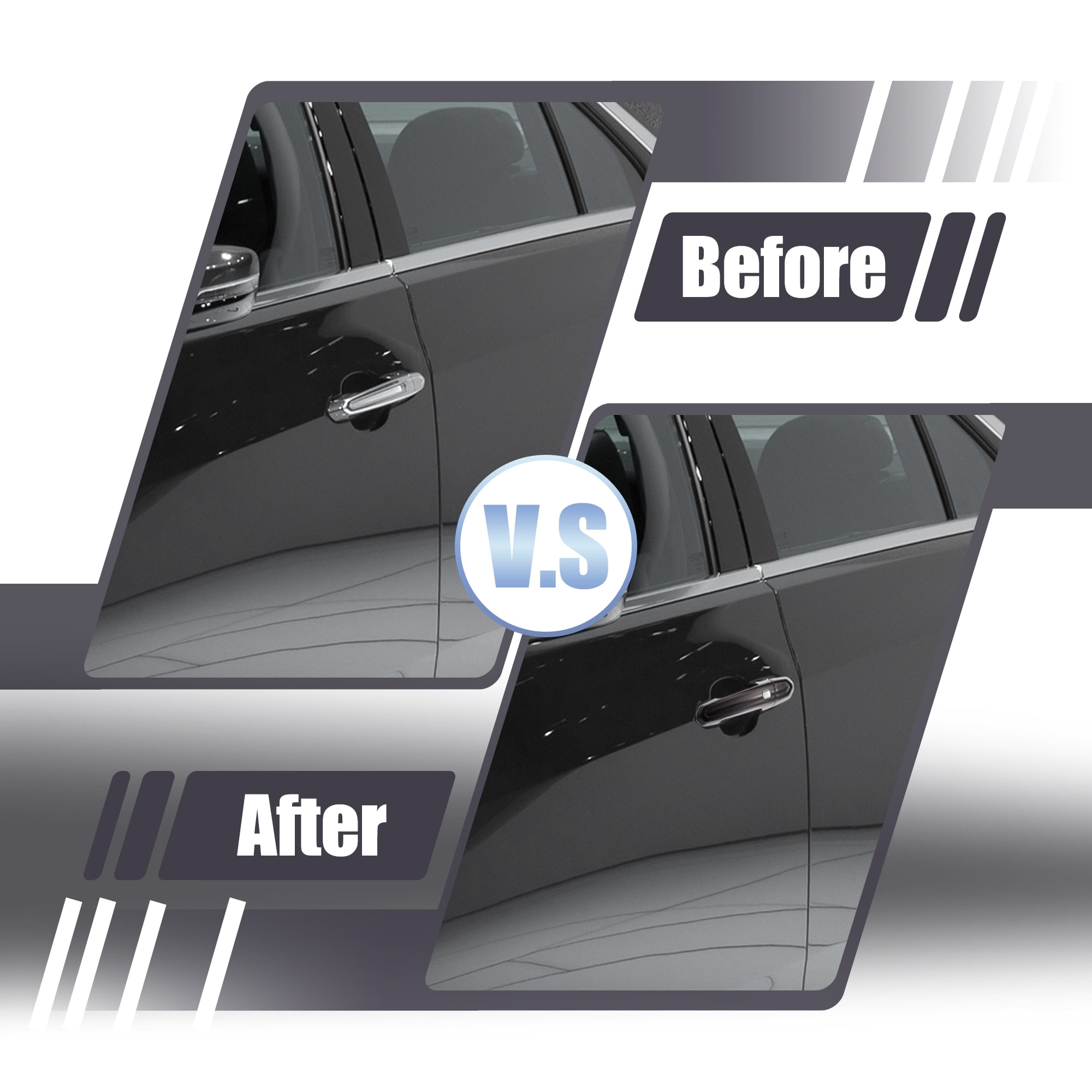 Unique Bargains Door Handle Cover for Cadillac XT4 XT5 XT6 CT4 CT6 CTS ATS XTS Gloss Black