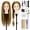 Blone-950, variant on 26"-28" Mannequin Head, 90% Human Real Hair Mannequin Head Manican Manikin Doll Head for Hair Styling Braiding Makeup Practice Cosmetology Training