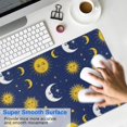 thumbnail image 4 of Long Mouse Pads for Desk,Blue Sun Moon Star Pattern Desk Mats on Top Of Desks, Desk Mouse Pad Extra Large with 3mm Non-Slip Base and Stitched Edge for Gaming,Office,Work,Home 31.5"x11.8", 4 of 6