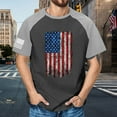 thumbnail image 2 of Gvdentm USA Shirt Men's American Flag Casual Short Sleeve T-Shirt A06-Dark Gray,M, 2 of 4