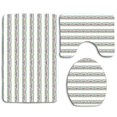 thumbnail image 1 of ABPHQTO triangulos Juego de alfombras de baño de 3 piezas Alfombra de baño Alfombra de contorno y tapa de inodoro ABPHQTO Cont-CHAPPLE-38385, 1 of 2