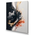 thumbnail image 2 of Designart "Gold Modern Shapes Painting" Abstract Wall Art Print, 2 of 5