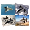 thumbnail image 3 of Military SR-71 Blackbird F-15 Eagle F-16 Falcon F-18 Hornet F-22 Raptor Fighters Navy Wall Art Poster Pack of 8, 3 of 5