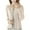 Beige, variant on Fmbrln Womens Long Sleeve Cropped Knitted Cardigan Sweaters Fall Fashion Crew Neck Button Solid Color Shirts Casual Loose Comfy Jacket Pink XL