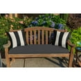 thumbnail image 2 of Casual Cushion Sunbrella® Fabric 1-Piece Indoor/Outdoor Bench Cushion, 48"W x 18"L, Canvas Black, 2 of 7