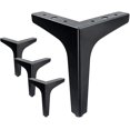 thumbnail image 1 of Patas para muebles de 6 pulgadas, patas para muebles de estilo moderno, sofá de metal cromado pulido Sincero Hogar, 1 of 2