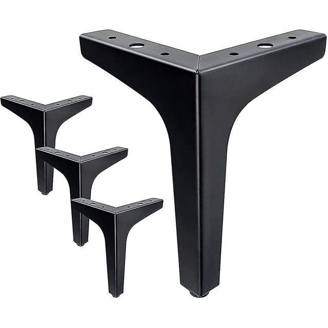 Patas para muebles de 6 pulgadas, patas para muebles de estilo moderno, sofá de metal cromado pulido Sincero Hogar