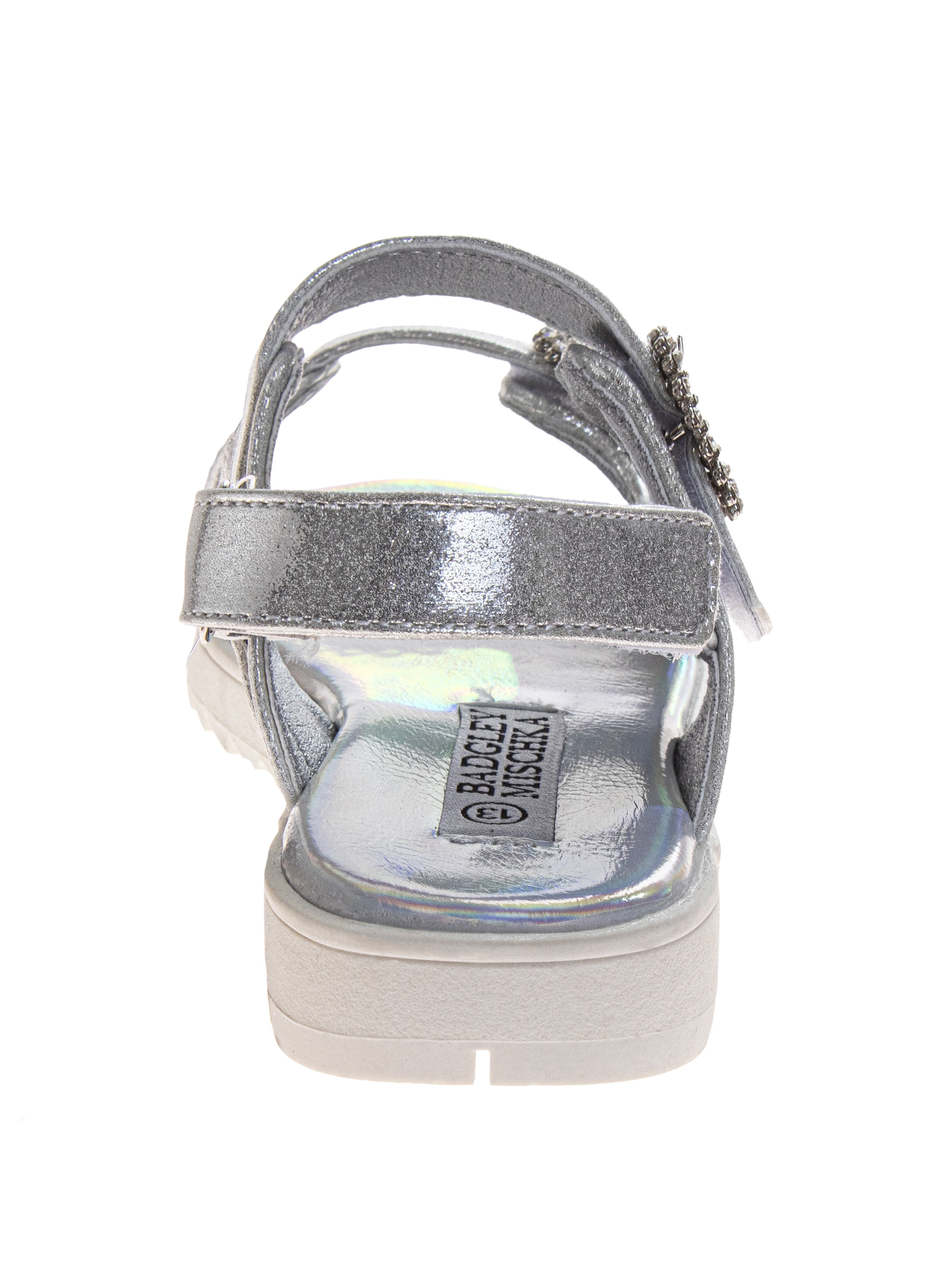 Badgley Mischka Little and Big Girls Double Buckle Embellished Sandals