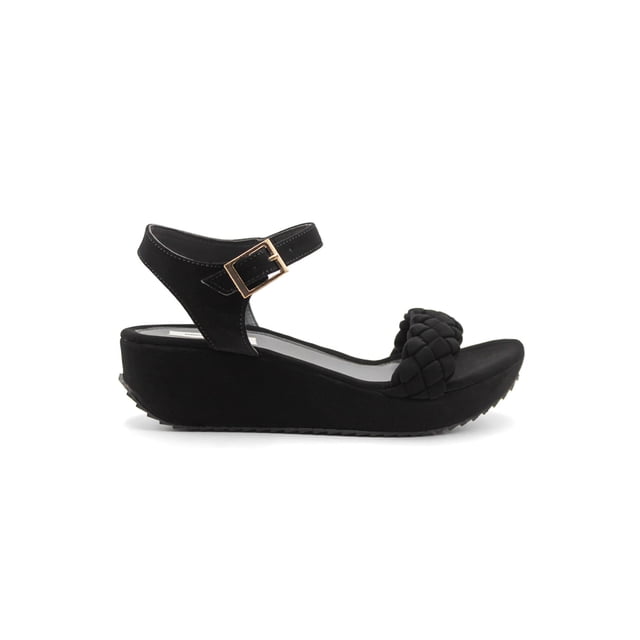 Sandalias de piso Color Negro Para Mujer De RBCOLLECTION