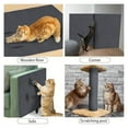 thumbnail image 5 of Frogued 39.4"x15.8" Cat Scratching Mat Self-Adhesive Trimmable DIY Cat Scratcher Pad for Couch Wall Doors Cat Trees Anti-Scratch Furniture Protector (Light Grey), 5 of 13