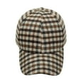 thumbnail image 5 of Unisex Plaid Print Baseball Cap, Thermal Lined Winter Snapback Hat with Breathable Mesh, Adjustable Warm Beanie for Sports, Beach and Hip Hop Fashion, 5 of 9