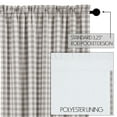 thumbnail image 2 of VHC Brands Annie Buffalo Check Farmhouse 84"x50" Panel Grey Rod Pocket Room Darkening Cotton Tie Back(s) Window Curtains, 2 of 6