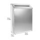 thumbnail image 5 of unbranded Buzón De Pared De Hierro Plateado Con Elegante Y Almacenamiento Seguro Para Exterior, 5 of 6