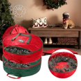 thumbnail image 3 of Bolsa de almacenamiento redonda YONGSHENG para guirnaldas navideñas 60 * 18 cm Rojo, 3 of 5