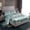 Blue Green Grey, variant on Homewish Retro Cottage King Sheet Set, 4Pcs Lake House Rustic Vintage Cabin Microfiber Bedding