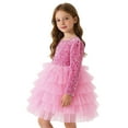 thumbnail image 1 of HXWCHs Robe Dos Nu Élégante Filles Robe de Soirée Formelle pour Anniversaire Concours Performance et avec Jupe Fluide Rouge 3-4 Ans, 1 of 5
