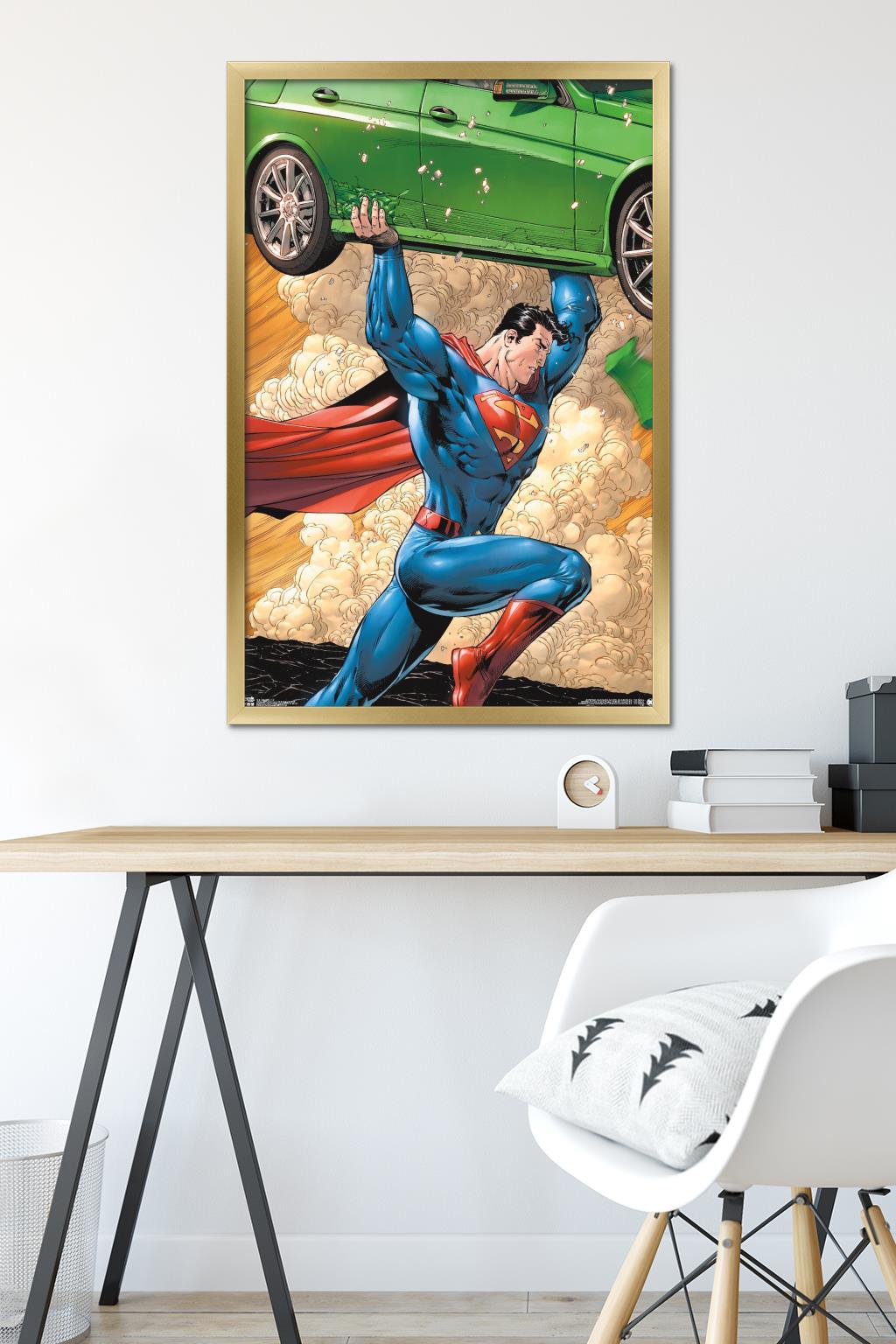 DC Comics - Superman - Car Wall Poster, 22.375" x 34", Framed