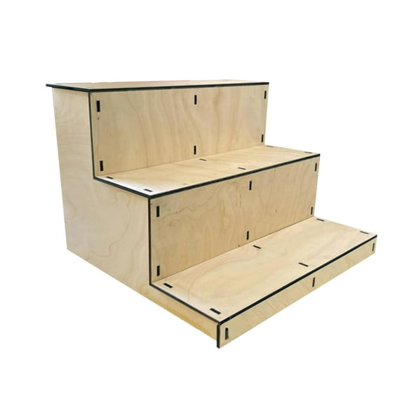 Display Shelf Vendor Booth Display Organizer Rack Versatile Stepped Design for Collectibles and Party Supplies