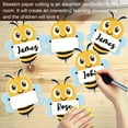 thumbnail image 2 of Sylvtty Bulletin Board Bumble Bee Cutouts Bee Shaped Paper Name Tags Student Nameplates for Classroom Cubbies Desks, 2 of 7