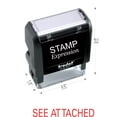 thumbnail image 2 of StampExpression - See Attached Office Self Inking Rubber Stamp - Red Ink (W-5624), 2 of 4