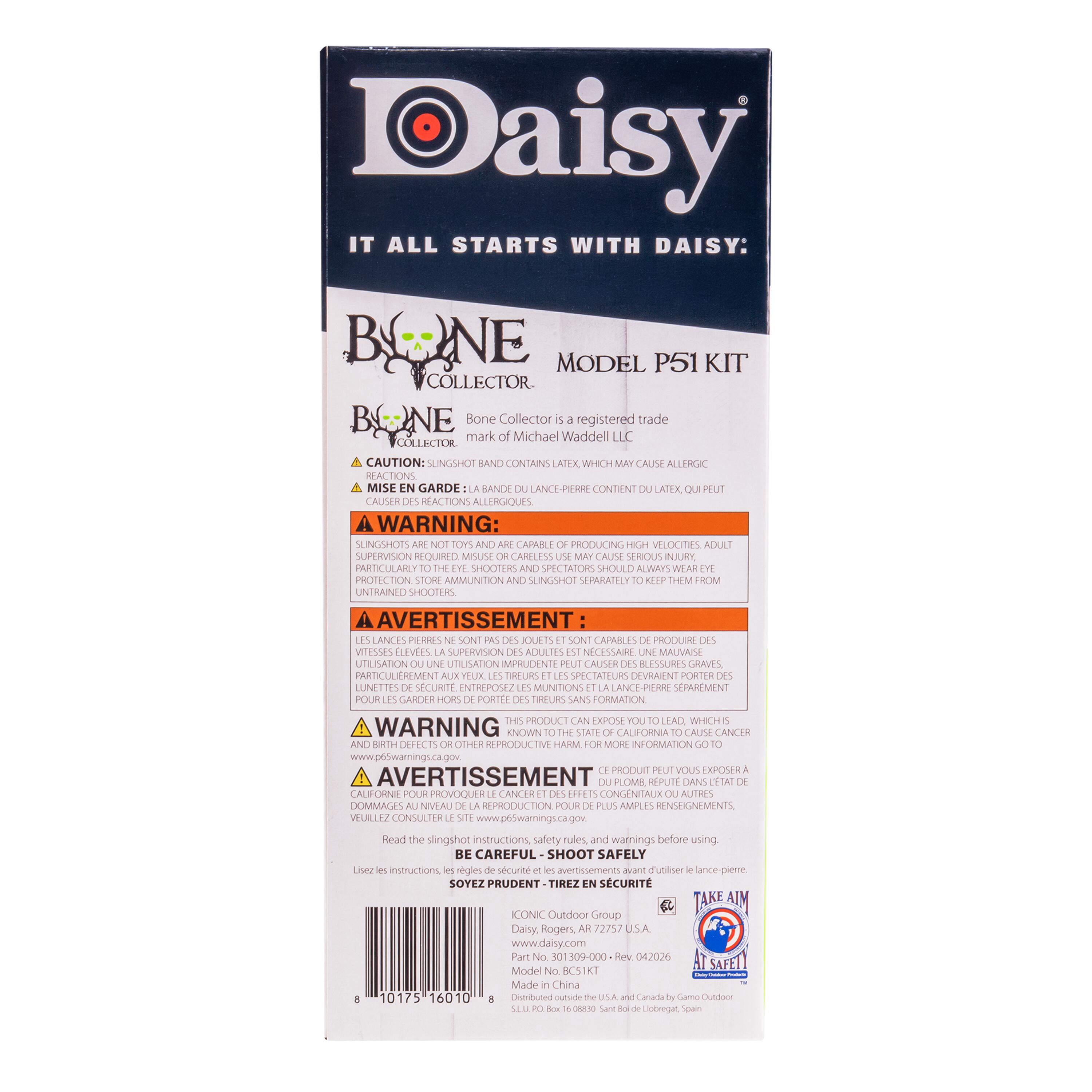 Daisy Bone Collector Camo P51 Sling Shot Kit, BC51KT