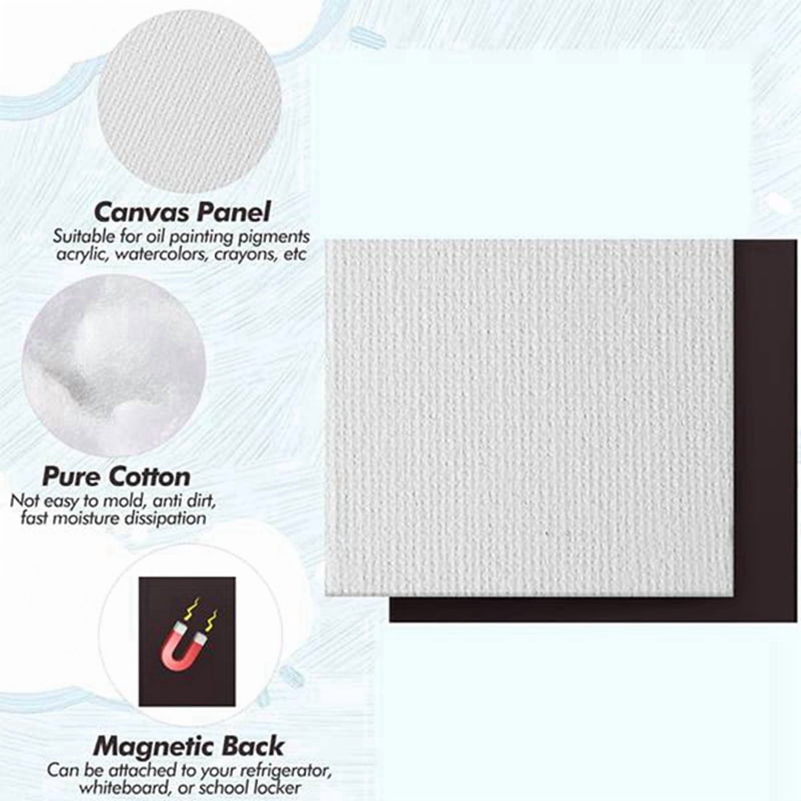 250 Pcs Magnetic Painting Canvas Panel Magnetic Mini Canvas Boards Canvas Blank Canvases for Painting Art Gift DIY Decor