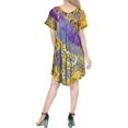 thumbnail image 3 of HAPPY BAY Women's Summer Relaxed Maternity House Wear Dresses M-L Ginger, Tie Dye, 3 of 3