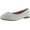 Silver Sparkle, variant on De Blossom Girl Harper-II-31 Sparkle Pearl Closed Toe Slip on Dress Pumps Flat Shoes