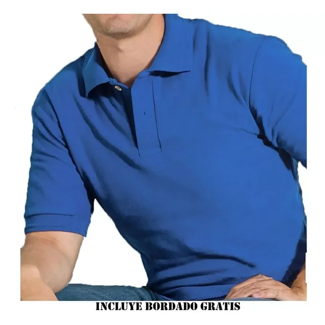 Playera Polo Personalizada Hombre Manga Corta Peso Completo