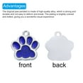 thumbnail image 4 of Uxcell Animal Cat Dog Paw Print Charm, 10 Pcs Footprint Bead Claw Pendants, Navy Blue, 4 of 6