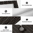 thumbnail image 5 of Simple Line Black Outdoor Rug 5x8 Ft, Non Slip Washable Area Rug, Black Modern Art Geometric Patio Rugs Carpet Runner, Large Floor Mat for Indoor/Outdoor Deck Porch Camping, 5 of 8