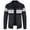 Navy, variant on WREESH Fashion Winter Jacket Man Knitwear Zipper Pockets Stand Collar Coat Dark Gray