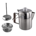 thumbnail image 1 of Camping Coffee Pot Stainless Steel, Percolator Coffee Pot, for Outdoor 9 Cups for Group Camping, Hiking, RV and Travel, 1 of 7