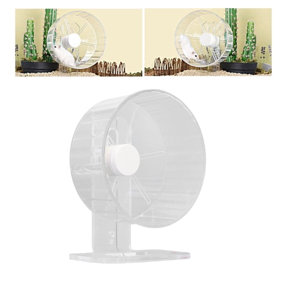 Silent Hamster Wheel, Durable Acrylic NonslipSuper Silent Hamster Exercise Wheels, QuietHamster Running Wheels For Gerbil Dwarf Syrian Hamster Mice Small Pets