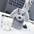 thumbnail image 4 of Dog Case Compatible with iPhone 14 Pro Max Cute 3D Plush Fluffy Dog Case Cartoon Case Fashion Luxury Fur Hair Fuzzy Wool Face Soft Back Cover Shockproof Protective for Women and Girls Girly, 4 of 12