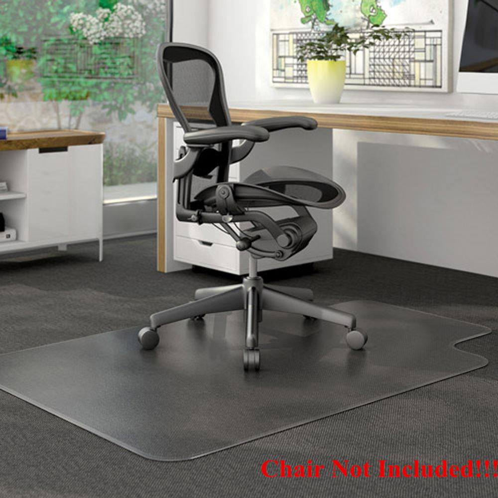 PVC Matte Desk Office Chair Floor Mat Protector for Hard Wood Floors 48 x 36 