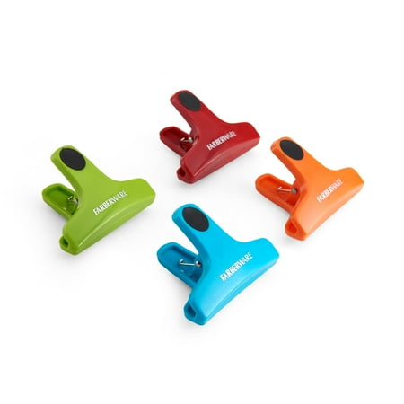 Farberware 4 Piece Magnetic Bag Clips Multi Colored Farberware 4 Piece Magnetic Bag Clips Multi Colored