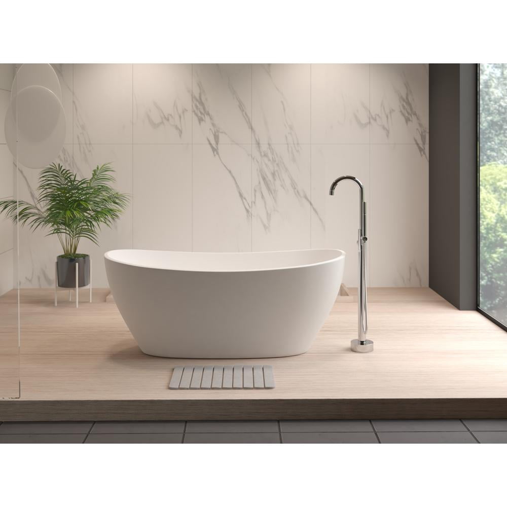 24x15" Modern Diatomite Stone Medium Bath Mat in Gray