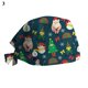 thumbnail image 1 of Gorro sanitario de algodón con estampado Floral para enfermera, gorro cómodo con banda para el sudor y estampado de dibujos animados, para Navidad, 2022, 1 of 4